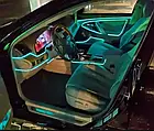 Гнучке  неонове Підсвічування салону авто - рожевий 4м від прикурювача, фото 4