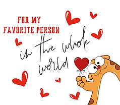 Наліпка на коробку-сюрприз - For my favorite person