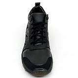 Черевики низькі чоловічі на шерсті зі шнурівкою чорні та Zlett 3061 X чор розмір 40, фото 3