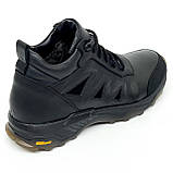 Черевики низькі чоловічі на шерсті зі шнурівкою чорні та Zlett 3061 X чор розмір 40, фото 7