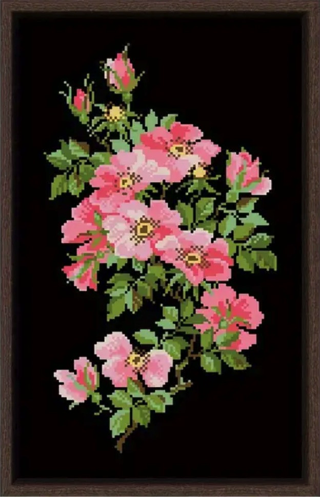 Набір для вишивання "Little Rose". AIDA 14CT, 22*37 см. БЕЗ нанесення схеми на канву., фото 1