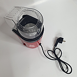 Попкорниця електрична Mini Joy 1200 Вт, машинка для приготування попкорну без олії і жиру Червона, MJ-1385, фото 8
