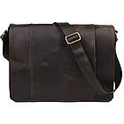 Велика чоловіча сумка-поштальйон із натуральної шкіри RC-7338-3md бренда TARWA, фото 3