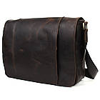 Велика чоловіча сумка-поштальйон із натуральної шкіри RC-7338-3md бренда TARWA, фото 5