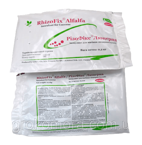 РізоФікс Люцерна / RhizoFix Alfalfa інокулянт, 4 кг Lallemand