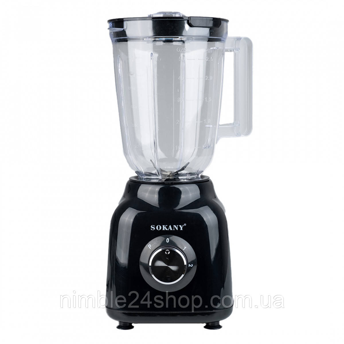Блендер портативний 2 в 1 із чашею 1,5 л та 3 режими швидкості 500 Вт Sokany SK-168