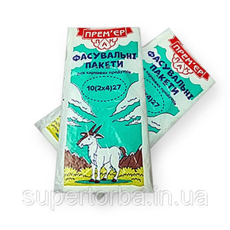 Пакет фасувальний поліетиленовий №2 розмір 18х27 300 шт. "Коза", фасування, пакети для пакування продуктів, фото 1