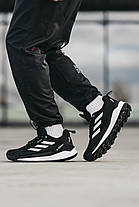 Зимові Чоловічі Кросівки Adidas Terrex Free Hiker 2.0 GTX / Адідас Террекс Фрі Хайкер 2.0 ГТХ Чорні з Білим, фото 4