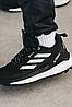 Зимові Чоловічі Кросівки Adidas Terrex Free Hiker 2.0 GTX / Адідас Террекс Фрі Хайкер 2.0 ГТХ Чорні з Білим, фото 8