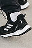 Зимові Чоловічі Кросівки Adidas Terrex Free Hiker 2.0 GTX / Адідас Террекс Фрі Хайкер 2.0 ГТХ Чорні з Білим, фото 10