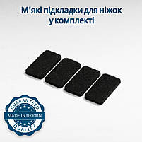 Темно-коричневий барний високий стілець з дерева Напівбарний дерев'яний табурет для кухні, барної стійки ЯСЕН, фото 7