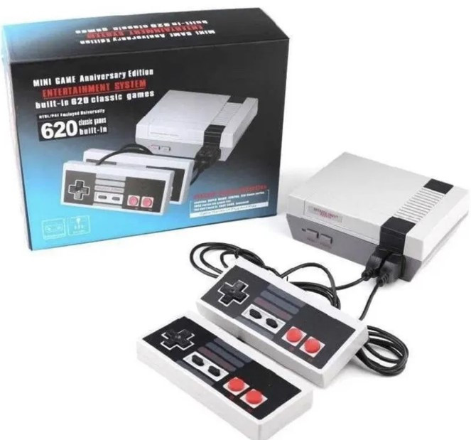 Консоль Dendy NES із 620 вбудованими іграми, два джойстики, 8 біт