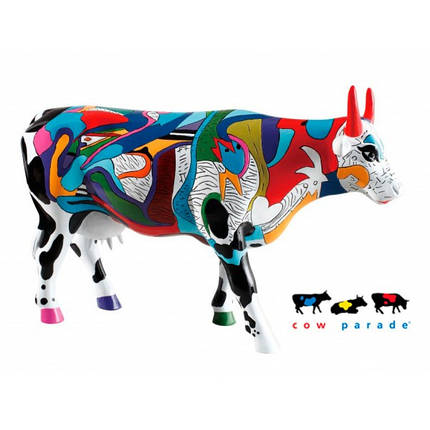 Колекційна статуетка корова Ziv's Udderly Cool Cow, Size L, фото 1