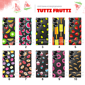 Ультратонкий прозорий чохол з малюнком для Huawei Honor 70 (80 дизайнів)