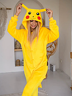 Кигуруми пикачу Пижама Женская Костюм Kigurumi покемон для детей взрослых мальчиков девочек желтый