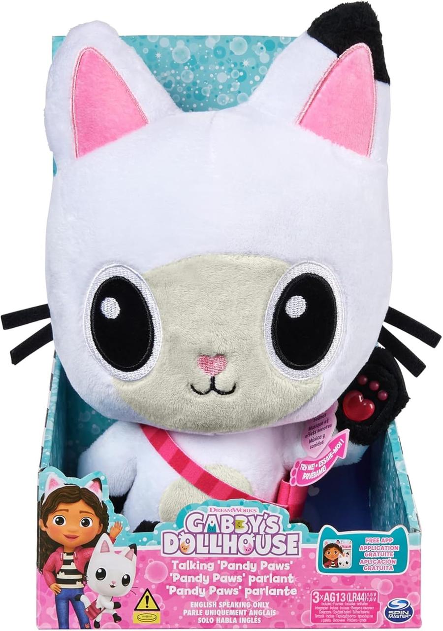 Інтерактивна плюшева м'яка іграшка Gabby's Dollhouse Talking Pandy Paws Котик Пандус "Ляльковий будиночок Габбі", фото 1