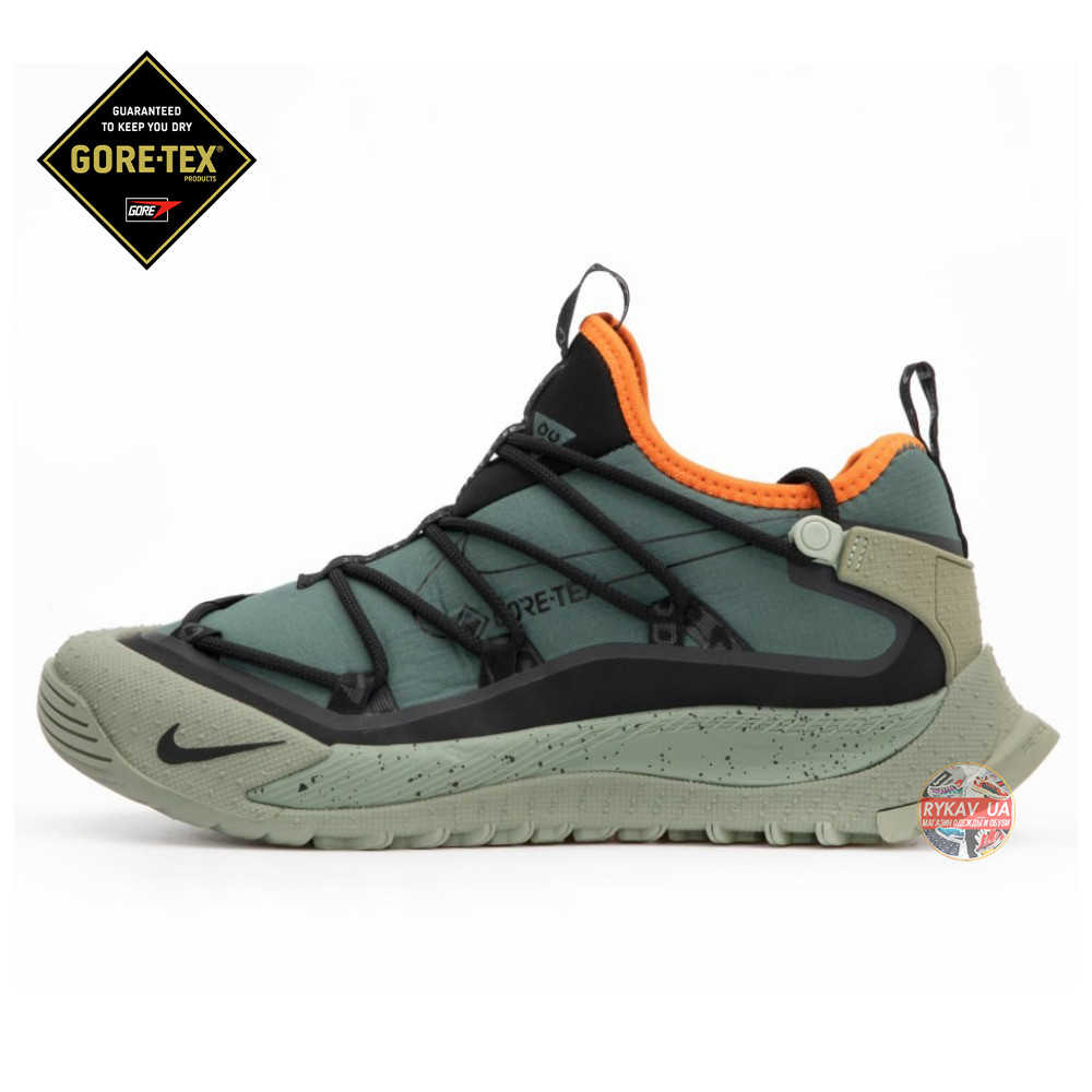Чоловічі кросівки Nike ACG Terra Antarktik Low Green Gore-Tex Juniper Fog Khaki найк асг терра антарктік водонепроникні гортекс
