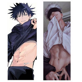 Дакимакура наволочка 150 х 50 см Годжо Мегумі Магічна Битва Megumi тільки наволочка двостороння