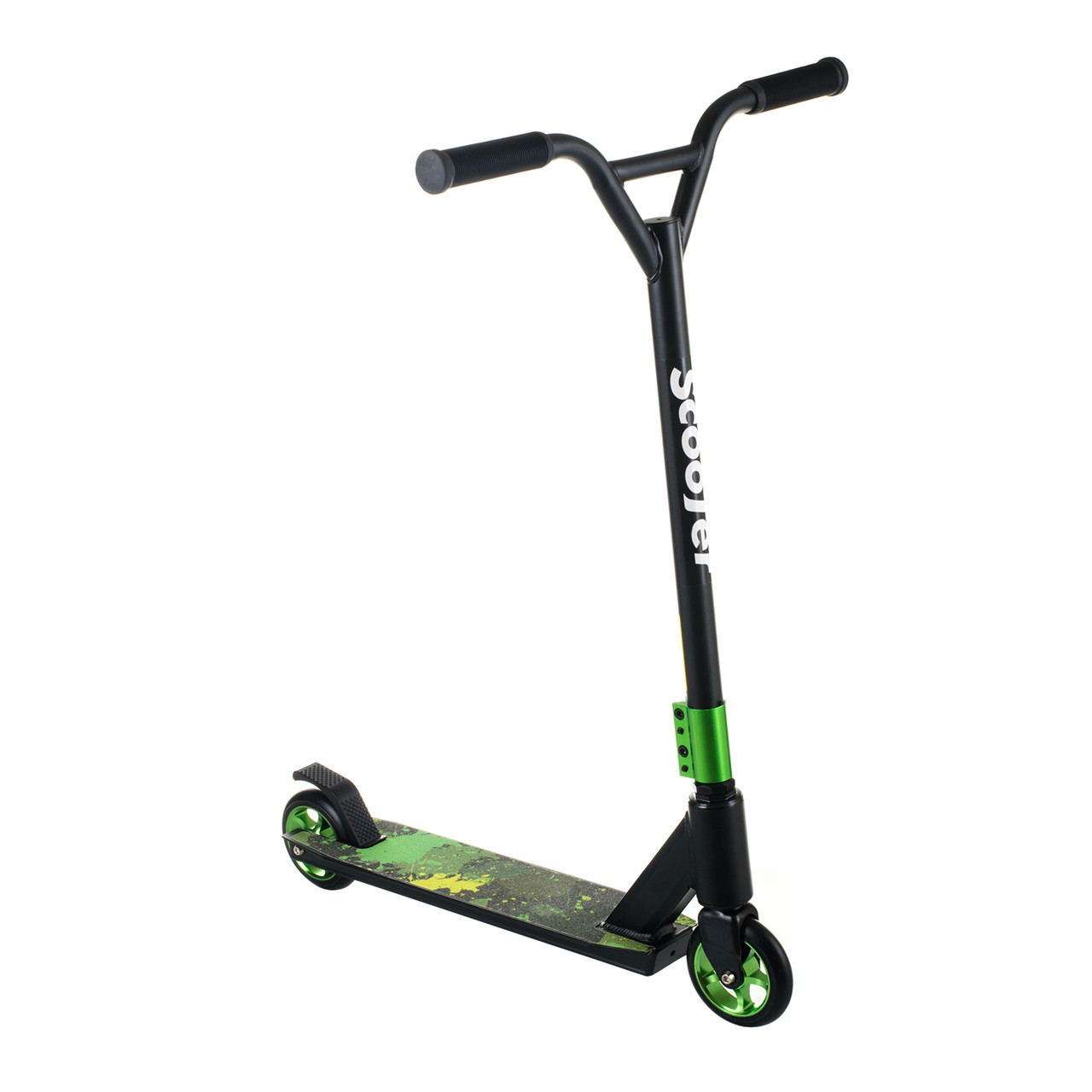 Труковий самокат Scooter 110 мм PU алюміній зелений 6+
