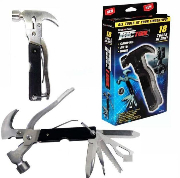Мультитул Multi Hammer Tool 18 в 1 молоток складаний ніж