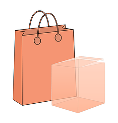 Подарункові пакети | Коробка прозора