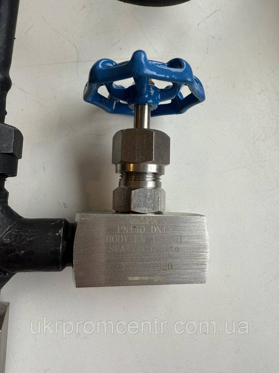 Вентиль голчастий нержавіючий муфтовий сталь AISI316 DN15 PN140