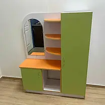 Ігрова стінка Куточок Роздягальня дитяча зона передпокою з ЛДСП і дзеркалом DS-673, фото 3