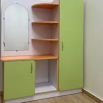 Ігрова стінка Куточок Роздягальня дитяча зона передпокою з ЛДСП і дзеркалом DS-673, фото 6