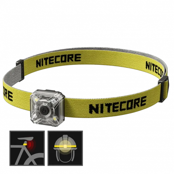 Налобний ліхтарик + велосипедний маяк Nitecore NU05 KIT V2, фото 1