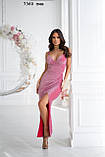 Сукня з високим розрізом 7360 тив, фото 3