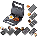 Мультипекарь Сендвічниця 8 в 1 Zepline 2200Вт Вафельниця Мультимейкер Zepline, фото 10