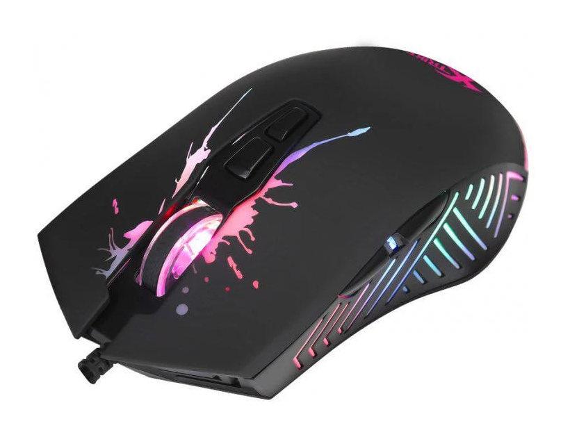 Миша комп'ютерна провідна ігрова XTRIKE ME GM-215 (RGB) Black