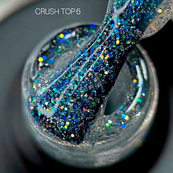 Saga Professional Top Crush 06 з кольоровими мерехтливими блискітками, топ без липкого шару.