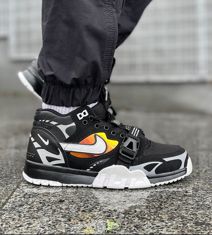 Чоловічі кросівки Nike air trainer 1 sp utility black взуття Найк аїр трейнер чорно-білі осінь єврозима