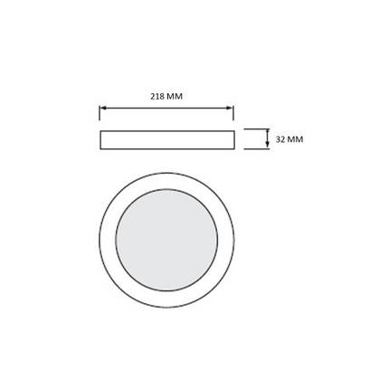 LED світильник Horoz MILENA-24 3CCT 24W IP20 3000-6500К 016-083-0024-010, фото 3