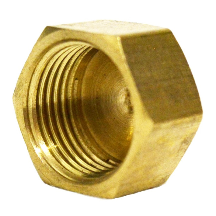 Заглушка для труб Україна внутрішнє різьблення 1/2 дюйма латунна, фото 1