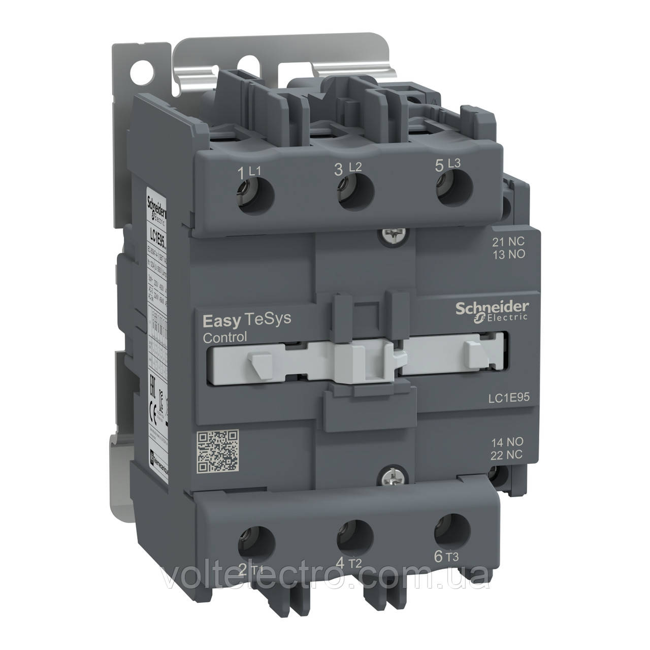 Контактор 3Р Е 95А АС3 ~220В 50 Гц 45 кВт (LC1E95M5), фото 1