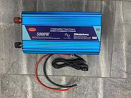 Інвертор 12 220 5000w чистий синус із зарядкою 20А для акумулятора