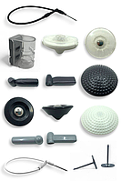 Антикражні датчики,кліпси (ракушка), голки, торосики