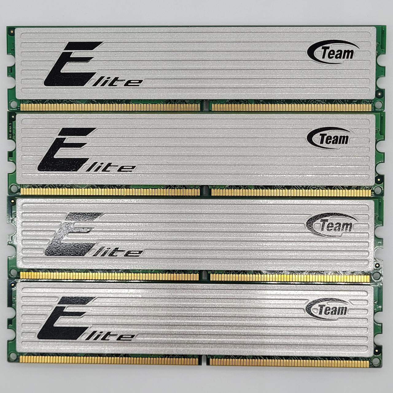 Ігрова оперативна пам'ять Team Elite DDR2 8Gb (4x2Gb) 800MHz PC2-6400U 2R8 CL5 (TEDD2048M800HC5) БВ