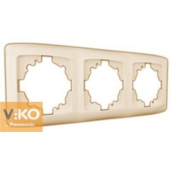 Рамка 3-місна Крем Viko Carmen, 90572103