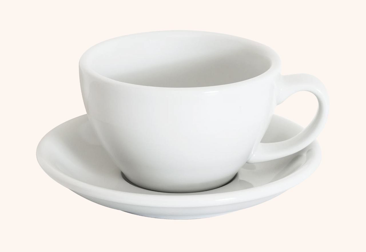 LOVERAMICS EGG Cafe Latte Cup (біла) чашка і блюдце Латте 300 мл