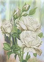 Схема для вишивання бісером ТМ Acorns Білі троянди А3-К-812