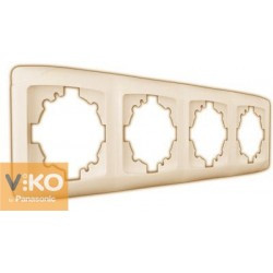 Рамка 4-місцева Крем Viko Carmen, 90572104
