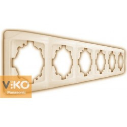 Рамка 5-місцева Крем Viko Carmen, 90572105