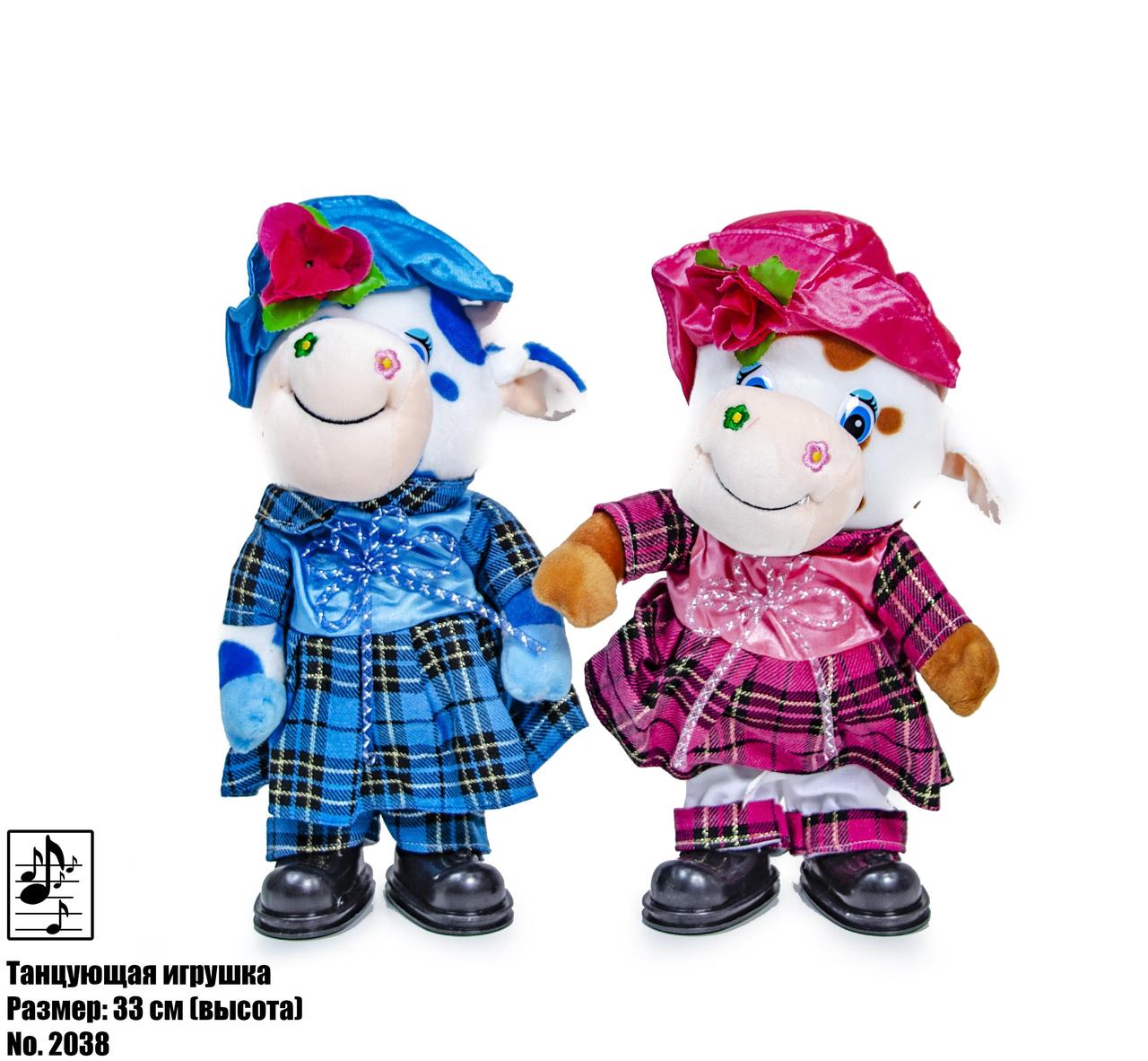 Музична новорічна іграшка, що танцює під музику Корівка