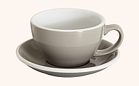 LOVERAMICS EGG Cafe Latte Cup (тауп) чашка і блюдце Латте 300 мл