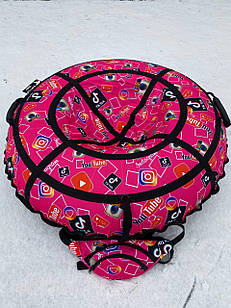 Тюбінг Tik-Tok малиновий 100 см