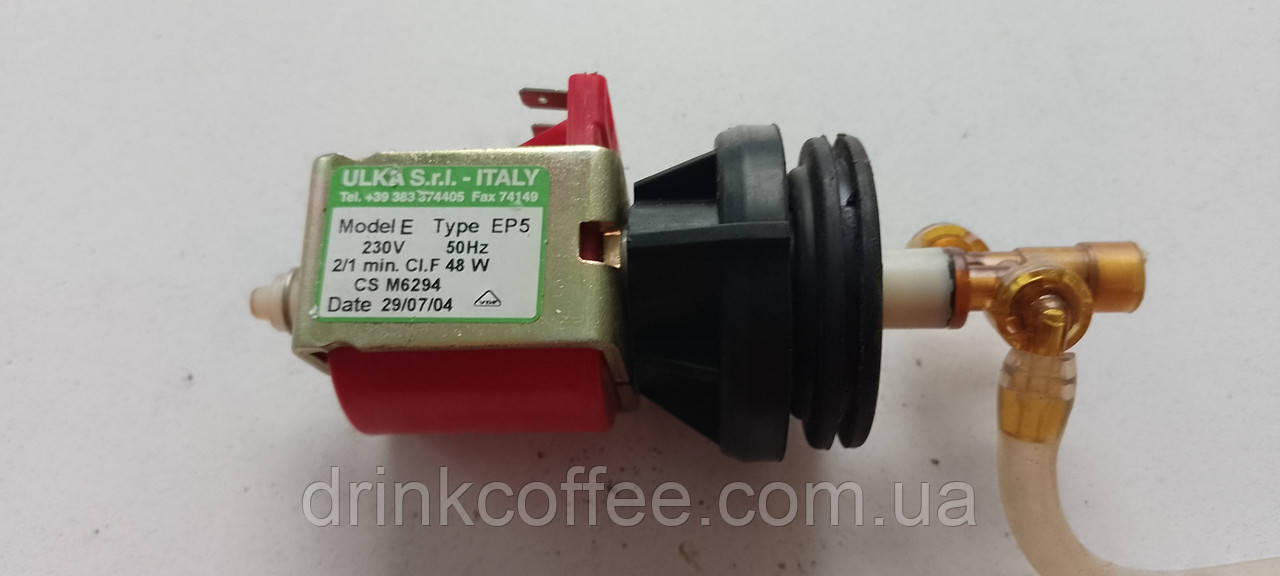 Помпа Насос ULKA E Type EP5 48 W 230 V 50Hz у складі з клапаном кавомашини Clatronic KA-V 2903 Kaffee Roma б/у, фото 1