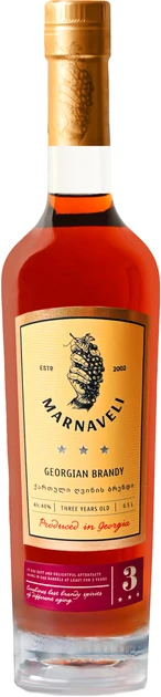 Бренді Marnaveli 3 роки 0.5 л 40% (4860008192987) - фото 1 - id-p2452861881